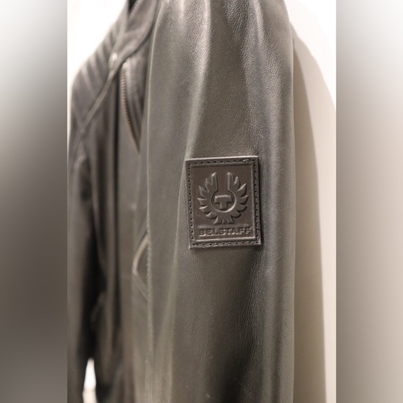 NWOT Men’s Belstaff V Racer Slim Fit Leather Jacket Size IT 52 - Picture 5 of 7